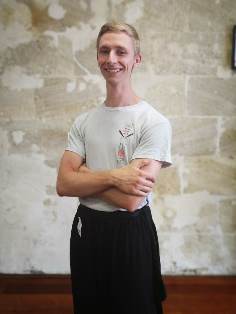 Benjamin, ceinture noire et élève sénior de l'école