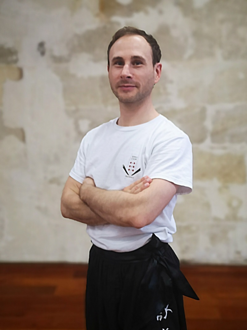 Florian, ceinture noire et élève sénior de l'école